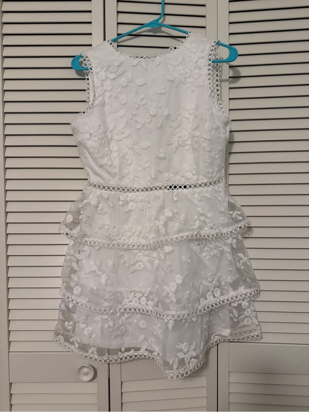 Lulu's Look So Sweet White Embroidered Lace Mini Dress
